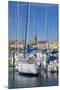 Boats in Marina, Meze, Herault, Languedoc Roussillon Region, France, Europe-Guy Thouvenin-Mounted Photographic Print