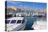 Boats in Marina, Meze, Herault, Languedoc Roussillon Region, France, Europe-Guy Thouvenin-Stretched Canvas