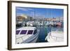 Boats in Marina, Meze, Herault, Languedoc Roussillon Region, France, Europe-Guy Thouvenin-Framed Photographic Print