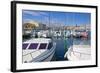 Boats in Marina, Meze, Herault, Languedoc Roussillon Region, France, Europe-Guy Thouvenin-Framed Photographic Print