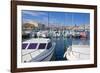 Boats in Marina, Meze, Herault, Languedoc Roussillon Region, France, Europe-Guy Thouvenin-Framed Photographic Print