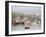 Boats in Morning Fog. Corea, Maine, Usa-Jerry & Marcy Monkman-Framed Photographic Print