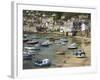 Boats in Mousehole Harbour, Near Penzance, Cornwall, England-David Wall-Framed Photographic Print