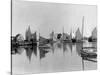 Boats in Nantucket Harbor-null-Stretched Canvas