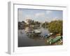 Boats in Negombo Lagoon, Negombo, Western Province, Sri Lanka, Asia-Ian Trower-Framed Photographic Print