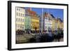Boats in Nyhavn Harbour (New Harbour), Copenhagen, Denmark, Scandinavia, Europe-Simon Montgomery-Framed Photographic Print