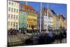 Boats in Nyhavn Harbour (New Harbour), Copenhagen, Denmark, Scandinavia, Europe-Simon Montgomery-Mounted Photographic Print