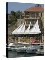 Boats in Old Port Harbour, Byblos, Lebanon, Middle East-Christian Kober-Stretched Canvas