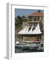 Boats in Old Port Harbour, Byblos, Lebanon, Middle East-Christian Kober-Framed Photographic Print