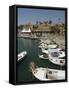 Boats in Old Port Harbour, Byblos, Lebanon, Middle East-Christian Kober-Framed Stretched Canvas