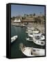 Boats in Old Port Harbour, Byblos, Lebanon, Middle East-Christian Kober-Framed Stretched Canvas