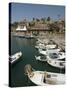 Boats in Old Port Harbour, Byblos, Lebanon, Middle East-Christian Kober-Stretched Canvas