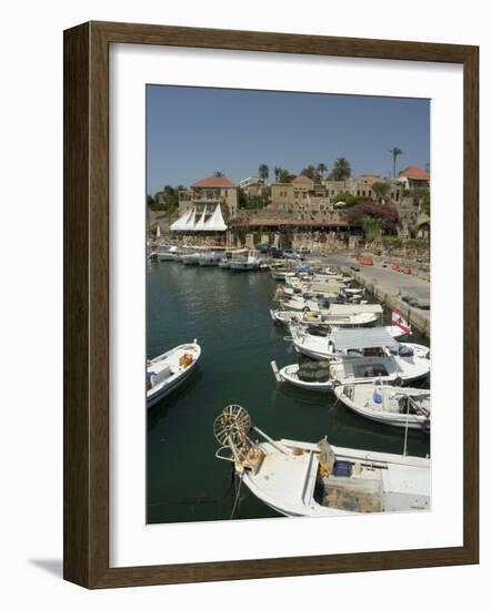 Boats in Old Port Harbour, Byblos, Lebanon, Middle East-Christian Kober-Framed Photographic Print