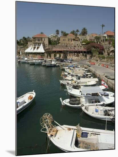 Boats in Old Port Harbour, Byblos, Lebanon, Middle East-Christian Kober-Mounted Photographic Print