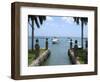 Boats in Oranjestad Harbor, Aruba, Caribbean-Lisa S. Engelbrecht-Framed Photographic Print