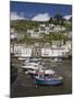 Boats in Polperro Harbour at Low Tide, Cornwall, England, United Kingdom, Europe-Hazel Stuart-Mounted Photographic Print