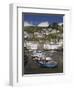 Boats in Polperro Harbour at Low Tide, Cornwall, England, United Kingdom, Europe-Hazel Stuart-Framed Photographic Print