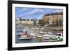 Boats in Saint Francois Quarter, Le Havre, Normandy, France, Europe-Richard Cummins-Framed Photographic Print