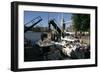 Boats in St Katherines Lock, London-Peter Thompson-Framed Photographic Print