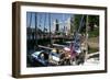 Boats in St Katherines Lock, London-Peter Thompson-Framed Photographic Print