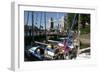 Boats in St Katherines Lock, London-Peter Thompson-Framed Photographic Print