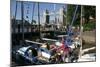 Boats in St Katherines Lock, London-Peter Thompson-Mounted Photographic Print