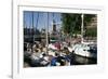 Boats in St Katherines Lock, London-Peter Thompson-Framed Photographic Print