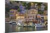 Boats in Symi Harbour, Symi, Dodecanese, Greek Islands, Greece, Europe-Neil Farrin-Mounted Photographic Print