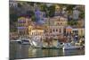 Boats in Symi Harbour, Symi, Dodecanese, Greek Islands, Greece, Europe-Neil Farrin-Mounted Photographic Print