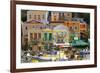 Boats in Symi Harbour, Symi, Dodecanese, Greek Islands, Greece, Europe-Neil Farrin-Framed Photographic Print