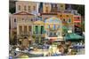 Boats in Symi Harbour, Symi, Dodecanese, Greek Islands, Greece, Europe-Neil Farrin-Mounted Photographic Print