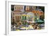 Boats in Symi Harbour, Symi, Dodecanese, Greek Islands, Greece, Europe-Neil Farrin-Framed Photographic Print