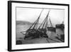 Boats in Tenby Harbour, Pembrokeshire, Wales, 1924-1926-Francis & Co Frith-Framed Giclee Print