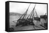 Boats in Tenby Harbour, Pembrokeshire, Wales, 1924-1926-Francis & Co Frith-Framed Stretched Canvas