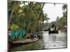 Boats in the Alleppey Backwaters, Kerala, India-null-Mounted Photographic Print
