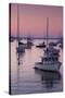 Boats in the Atlantic Ocean at dawn, Rockport Harbor, Rockport, Maine, USA-null-Stretched Canvas