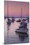 Boats in the Atlantic Ocean at dawn, Rockport Harbor, Rockport, Maine, USA-null-Mounted Photographic Print
