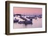 Boats in the Atlantic Ocean at dawn, Rockport Harbor, Rockport, Maine, USA-null-Framed Photographic Print