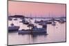 Boats in the Atlantic Ocean at dawn, Rockport Harbor, Rockport, Maine, USA-null-Mounted Photographic Print