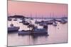 Boats in the Atlantic Ocean at dawn, Rockport Harbor, Rockport, Maine, USA-null-Mounted Photographic Print