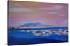 Boats in the Gulf of Naples Italy with Mount Vesuvio-Markus Bleichner-Stretched Canvas