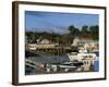 Boats in the Harbour and Waterfront, Bar Harbour, Maine, New England, USA-Amanda Hall-Framed Photographic Print