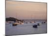 Boats in the Harbour at Sunset, Ile Grande, Cote De Granit Rose, Cotes d'Armor, Brittany, France-David Hughes-Mounted Photographic Print