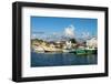 Boats in the Harbour of the Capital St. Johns in Antigua-Michael Runkel-Framed Photographic Print