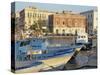 Boats in the Harbour, Ortygia, Syracuse, on the Island of Sicily, Italy, Europe-Terry Sheila-Stretched Canvas