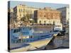 Boats in the Harbour, Ortygia, Syracuse, on the Island of Sicily, Italy, Europe-Terry Sheila-Stretched Canvas