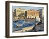 Boats in the Harbour, Ortygia, Syracuse, on the Island of Sicily, Italy, Europe-Terry Sheila-Framed Photographic Print