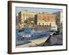 Boats in the Harbour, Ortygia, Syracuse, on the Island of Sicily, Italy, Europe-Terry Sheila-Framed Photographic Print