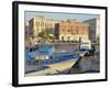 Boats in the Harbour, Ortygia, Syracuse, on the Island of Sicily, Italy, Europe-Terry Sheila-Framed Photographic Print