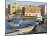 Boats in the Harbour, Ortygia, Syracuse, on the Island of Sicily, Italy, Europe-Terry Sheila-Mounted Photographic Print